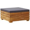 vidaXL Sectional Footrest 1 pc with Cushion Solid Acacia Wood