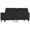 vidaXL 2-Seater Sofa Black 140 cm Fabric