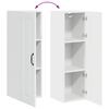 vidaXL Kitchen Cabinet Kalmar High Gloss White 30 x 31 x 100 cm