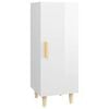 vidaXL Sideboard High Gloss White 34,5x34x90 cm Engineered Wood