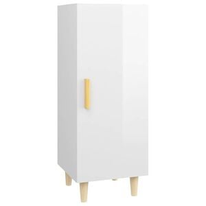 vidaXL Sideboard High Gloss White 34,5x34x90 cm Engineered Wood
