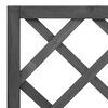 vidaXL Garden Trellis Planter Black 70x30x135 cm Solid Firwood