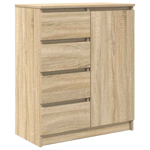 vidaXL Sideboard with Drawers Sonoma Oak 71x35x84 cm Engineered Wood