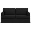 vidaXL Sofa Black 162 x 80 x 85 cm Fabric