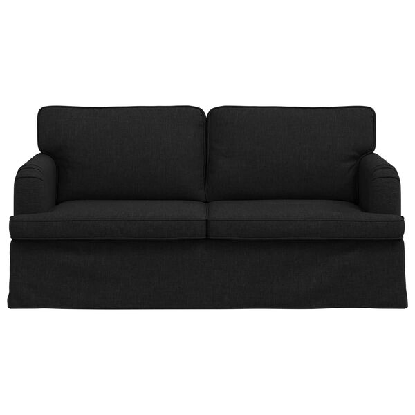 vidaXL Sofa Black 162 x 80 x 85 cm Fabric
