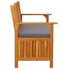 vidaXL Storage Bench with Cushion 148 cm Solid Wood Acacia