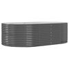 vidaXL Garden Raised Bed Anthracite 212x140x68 cm Galvanised Steel