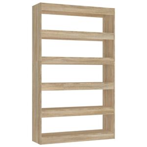 vidaXL Book Cabinet | Sonoma oak | Engineered wood | Large | Book Cabinet