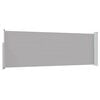 vidaXL Patio Retractable Side Awning 100x300 cm Grey