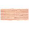 vidaXL Table Top Light Brown 140x60x(2-6) cm Live Edge