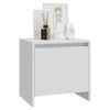 vidaXL Bedside Cabinets 2 pcs White 45x34x44.5 cm Engineered Wood