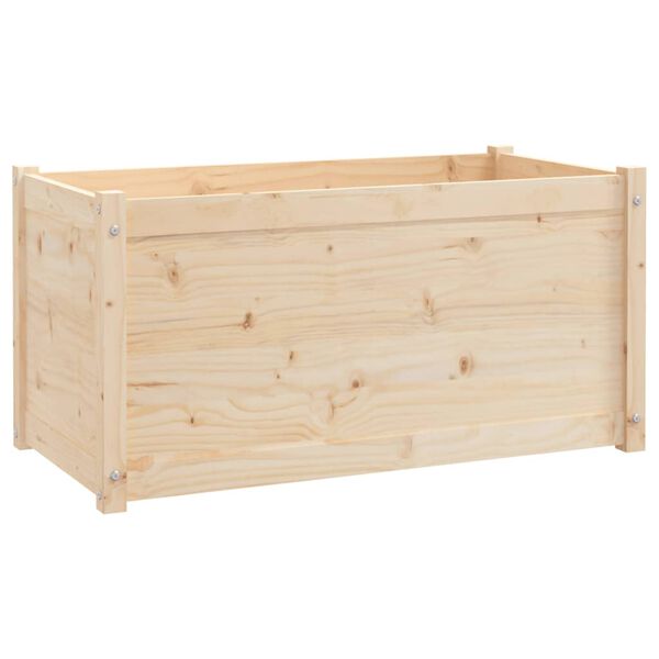 vidaXL Garden Planter 100x50x50 cm Solid Pinewood