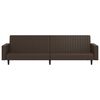 vidaXL 2-Seater Sofa Bed Brown Faux Leather