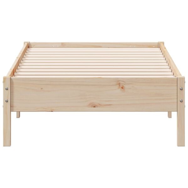 vidaXL Bed Frame without Mattress 90x190 cm Single Solid Wood Pine