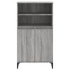 vidaXL Highboard Grey Sonoma 60x36x110 cm Engineered Wood