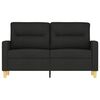 vidaXL 2-Seater Sofa Black 120 cm Fabric