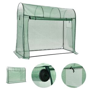 vidaXL Greenhouse with Zippered Door 200x80x170 cm