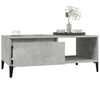 vidaXL Coffee Table Concrete Grey 90x50x36.5 cm Engineered Wood