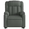 vidaXL Stand up Massage Recliner Chair Dark Grey Fabric