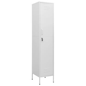 vidaXL Locker Cabinet White 35x46x180 cm Steel