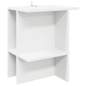 vidaXL Coffee Table White 40 x 30 x 49 cm Engineered Wood