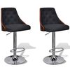 vidaXL Bar Stools | Set of 2 | Dark grey and brown