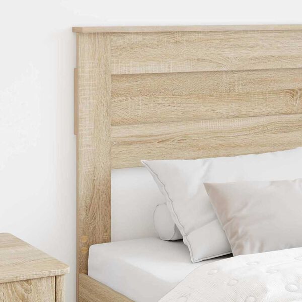 vidaXL Headboard with Headboard Sonoma Oak 90 cm Engineered wood