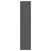 vidaXL Book Cabinet/Room Divider Grey 80x30x135.5 cm Solid Wood Pine