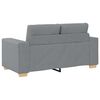 vidaXL Sofa 3 pcs Light Grey Fabric