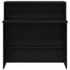 vidaXL Reception Desk Black 100x50x103.5 cm Engineered Wood
