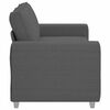 vidaXL Loveseat Sofa Dark Grey 140 cm Corduroy Fabric