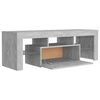 vidaXL TV Cabinet with LED Lights Concrete Grey 120x35x40 cm