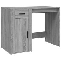 vidaXL Desk Grey Sonoma 100x49x75 cm Engineered Wood