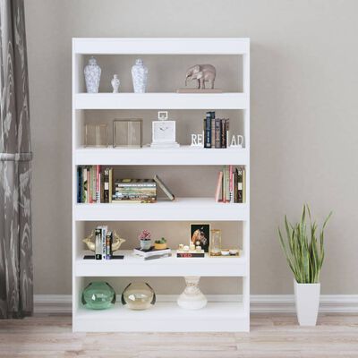 vidaXL Book Cabinet/Room Divider White 100x30x166 cm