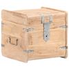 vidaXL Chest 40x40x40 cm Solid Acacia Wood