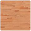 vidaXL Table Top 60x60x2,5 cm Square Solid Wood Beech