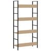 vidaXL 4-Layer Book Shelf Oak 60x27.6x124.5 cm Engineered Wood