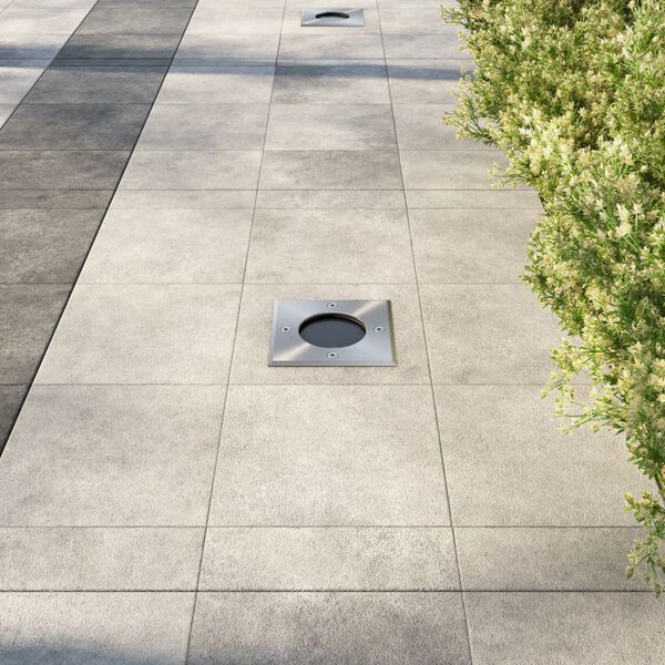 vidaXL Outdoor Ground Lights 3 pcs Square