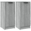 vidaXL Sideboards 2 pcs Grey Sonoma 30x30x70 cm Engineered Wood