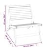 vidaXL Garden Chair Solid Wood Teak