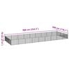 vidaXL Dog Kennel Black 27 m&sup2; Steel