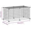 vidaXL 8-Panel Pet Cage Black 35x35 cm Steel