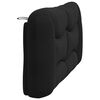 vidaXL Headboard Cushion "Hvar" Black 153 cm Fabric