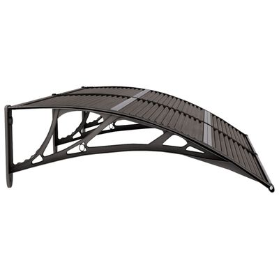 vidaXL Door Canopy Black 150x75 cm Polycarbonate