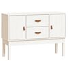 vidaXL Sideboard White 110x40x78 cm Solid Wood Pine