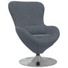vidaXL Egg Chair Dark Grey Velvet