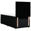 vidaXL Box Spring Bed with Mattress Black King Single Fabric
