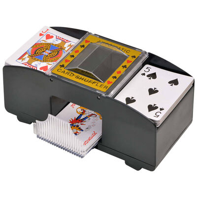vidaXL Combine Poker/Blackjack Set with 600 Laser Chips Aluminium