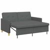 vidaXL Pull Out Sofa Bed Dark Grey Fabric