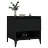 vidaXL Side Tables 2 pcs Black 50x46x50 cm Engineered Wood